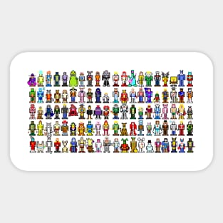 102 Cartoon Characters Sticker